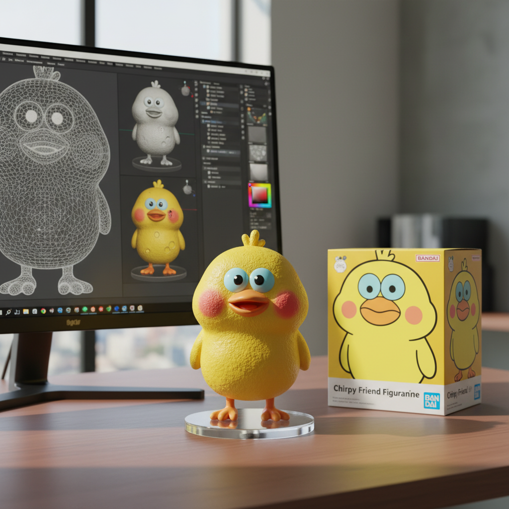 AI-generated result: Transform Your Selfie into 3D Collectible Figurines